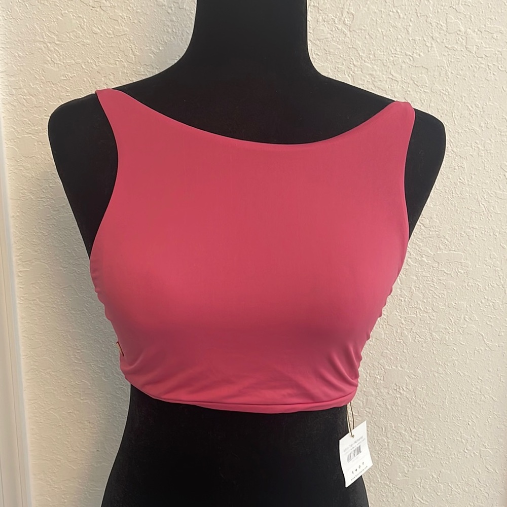 KAARI Swim Mara Top in Rose color, size large